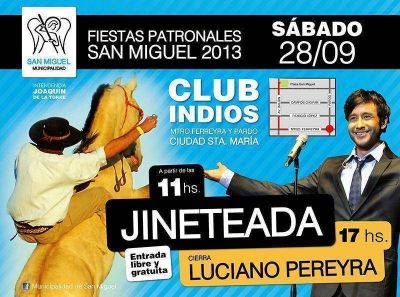Fiestas Patronales: Jineteada y Luciano Pereyra
