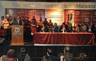 El Gobernador en La Matanza, por la actualizaci�n de la infraestructura
