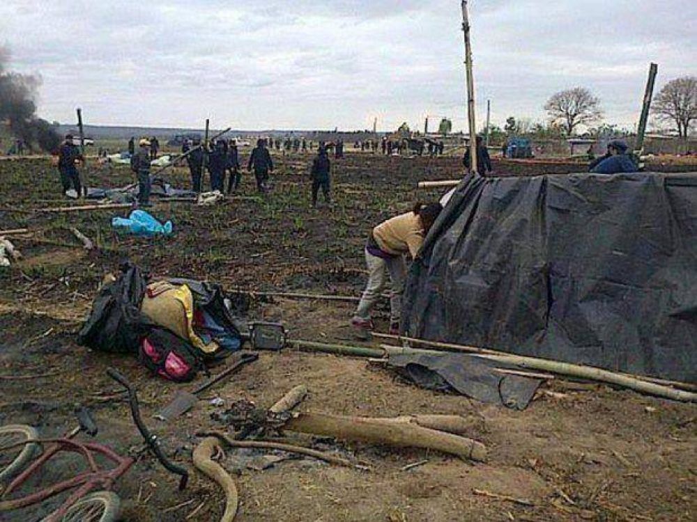 Desalojaron a 250 familias ocuparon terrenos del El Tabacal