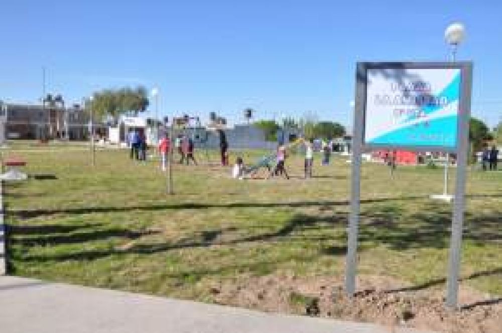 Inauguraron la Plaza del Barrio U.T.A.