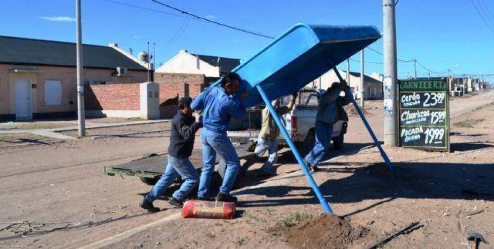 Colocaron garitas en el barrio N�stor Kirchner