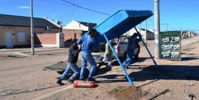 Colocaron garitas en el barrio N�stor Kirchner