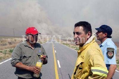 Alerta por un incendio al oeste de Alpa Corral