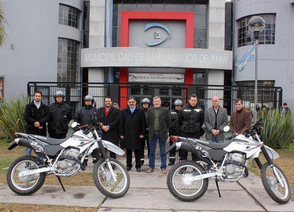 Incorporaron nuevas motocicletas a la seguridad vial de San Salvador de Jujuy