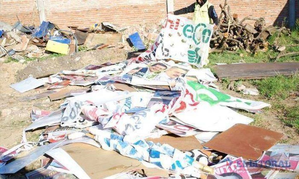 Cooperativa ecologista utilizar� carteles de la campa�a electoral
