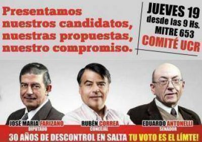 La UCR invita al lanzamiento Oficial de sus pre-candidatos