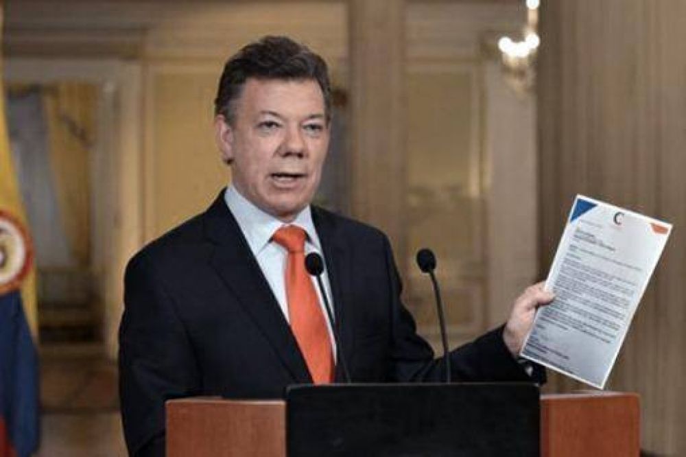 Santos asegur� que los cr�menes de la guerrilla no quedar�n impunes, pero pidi� a la ONU autonom�a