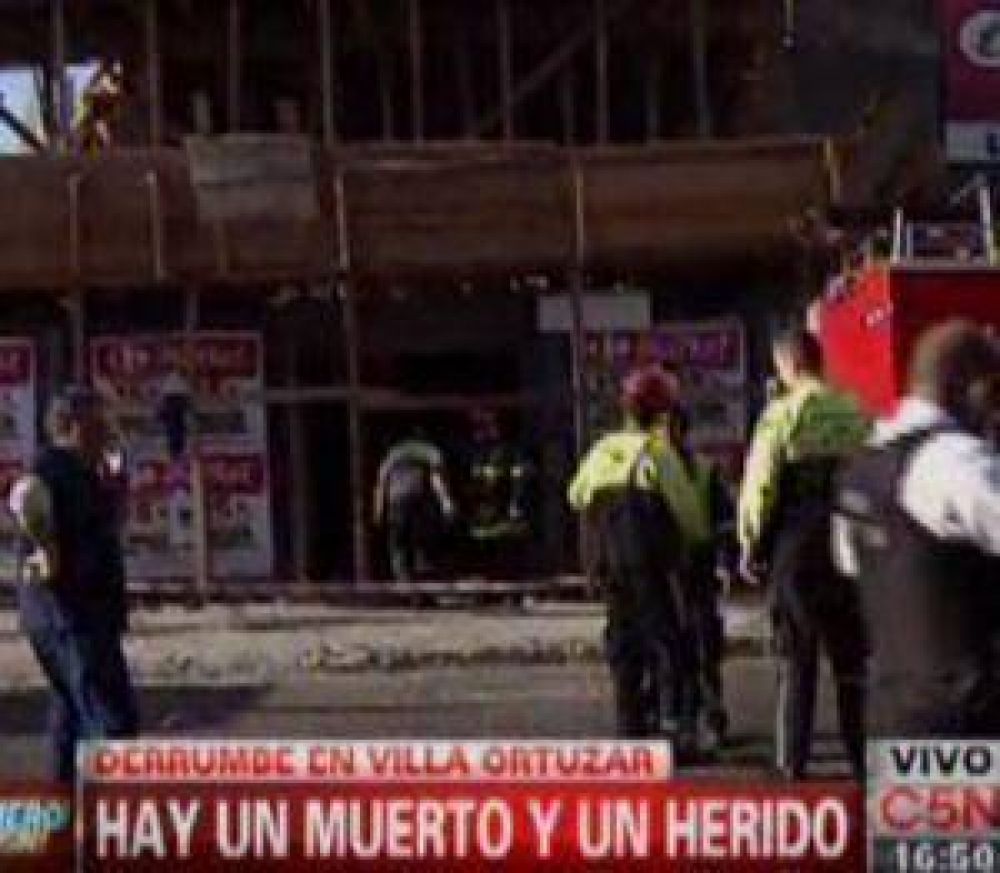 Un muerto al derrumbarse una obra en construcci�n