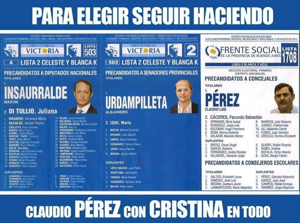 Candidatos de De Narv�ez y del Frente para la Victoria se�alados en una causa de trata de personas