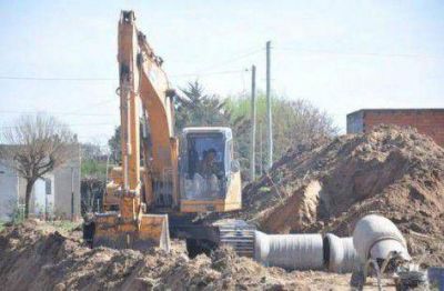 Obras h�dricas en en Ricardo Rojas y avenida Alvear