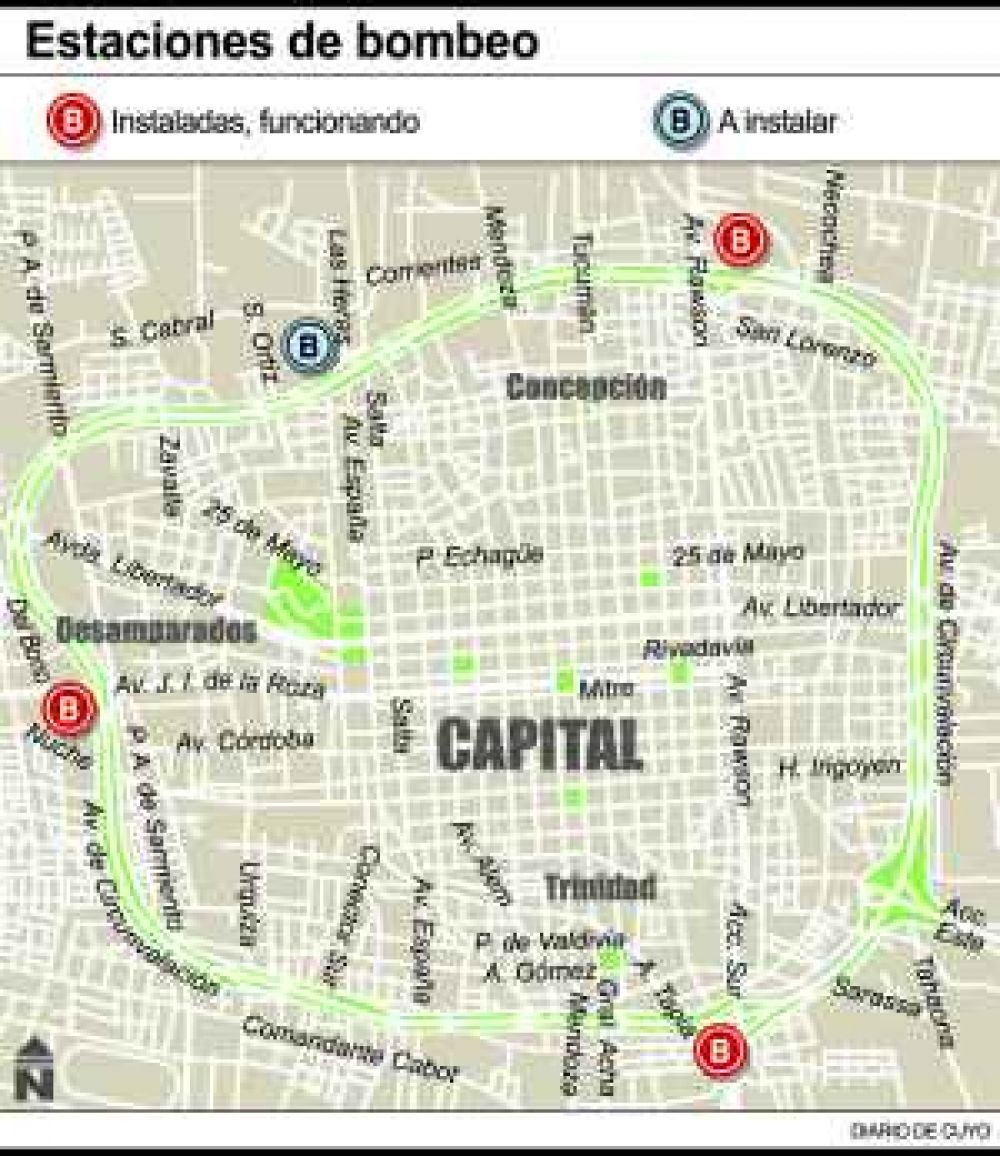 Por falta de agua har�n otro pozo en la Circunvalaci�n