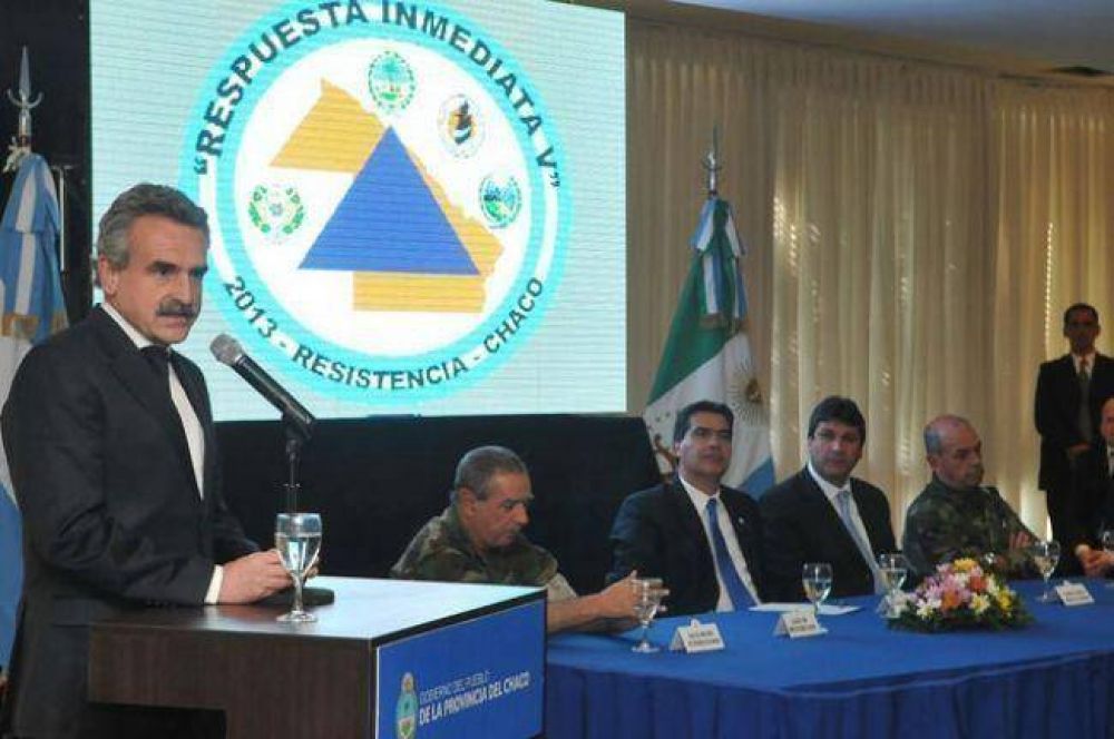 Rossi y Capitanich destacaron resultados del ejercicio militar para emergencias