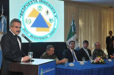Rossi y Capitanich destacaron resultados del ejercicio militar para emergencias