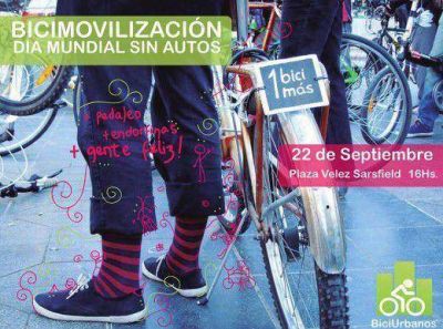 Celebran el D�a Mundial sin Autos con una bicicleteada por C�rdoba