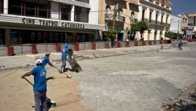 Avanza la obra de restauraci�n del casco hist�rico de la Capital