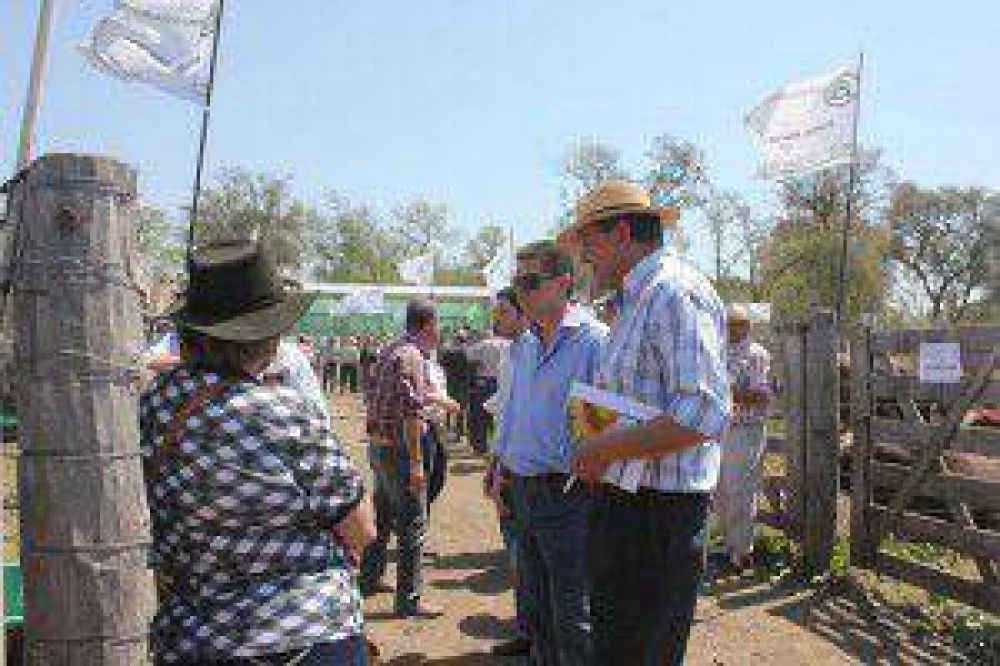 El ministro Quintana mantuvo encuentros de trabajo con productores en sus lotes productivos