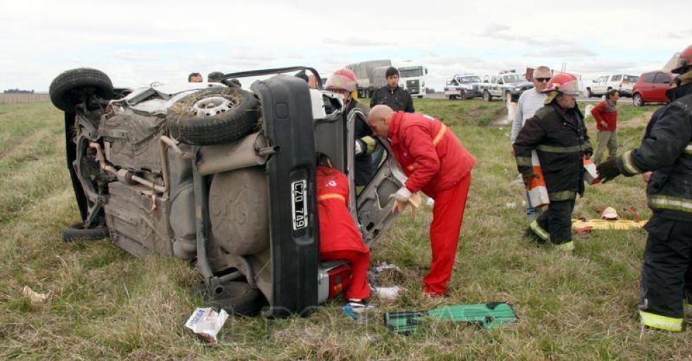 Es grav�simo el estado de la mujer accidentada