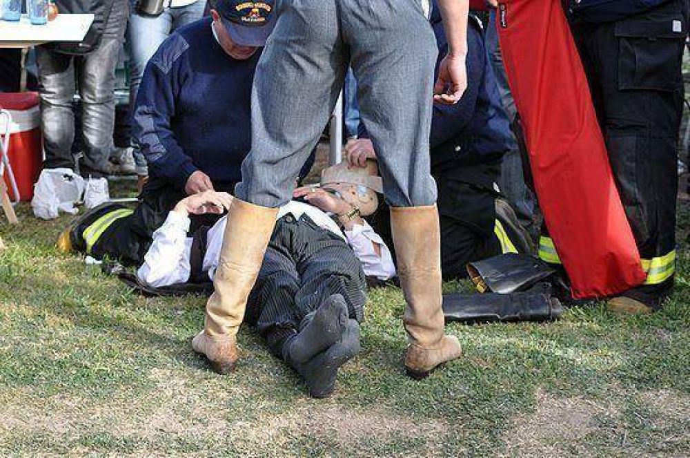Un jinete result� herido cuando desfilaba en la Fiesta del Chorip�n