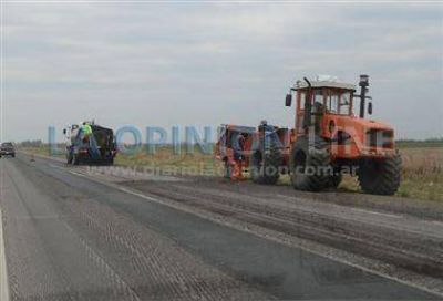 Trabajos en la Ruta 34