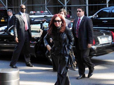 Cristina lleg� a Nueva York para participar en la Asamblea de la ONU