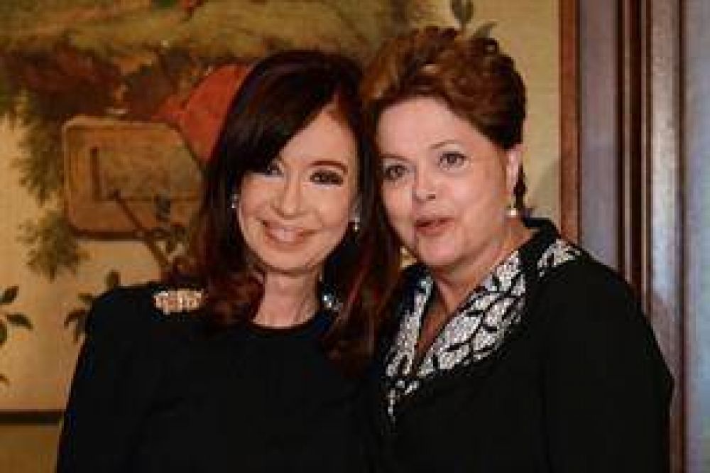 Cristina acerc posiciones con Dilma y critic a los fondos buitre