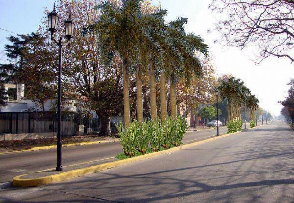 Almirante Brown: Avanzan las obras de embellecimiento urbano