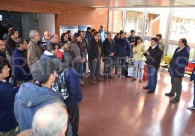 Movilizaci�n de trabajadores dentro del INIDEP