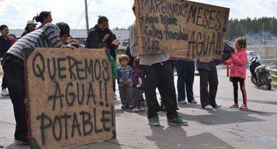Siete meses sin agua potable