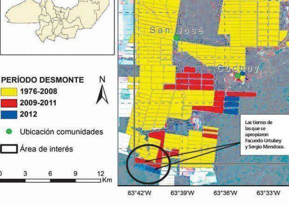 Comprueban desmontes ilegales en la tierra usurpada
