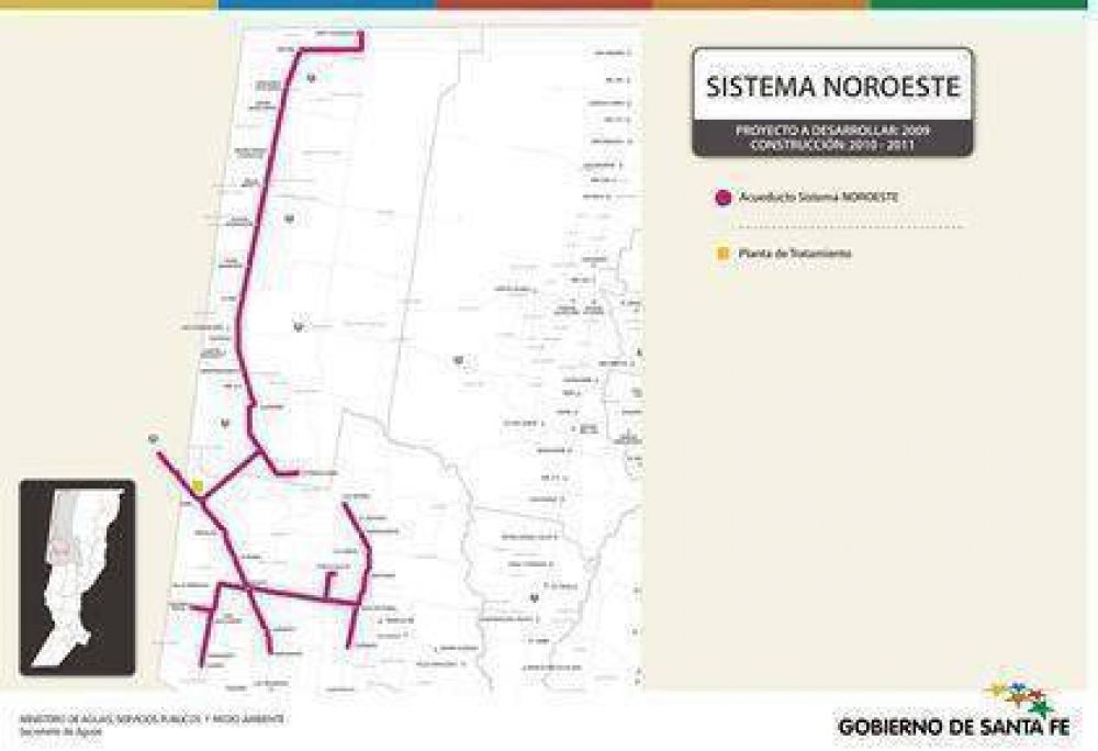 Analizar�n la factibilidad del acueducto que abastecer� el noroeste santafesino y el sureste santiague�o