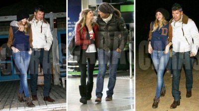 Tinelli y Vald�s festejaron el embarazo en Punta del Este