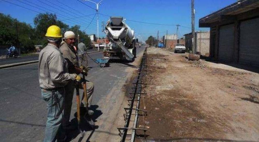 Est� lista el 70 % de la repavimentaci�n de la avenida San Mart�n
