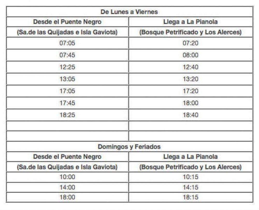 Modifican recorrido de L�nea 50 - Villa Los Coihues