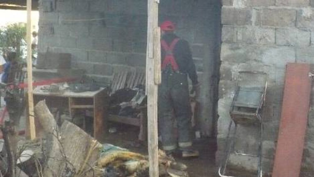 Rescat� a ni�o de un incendio