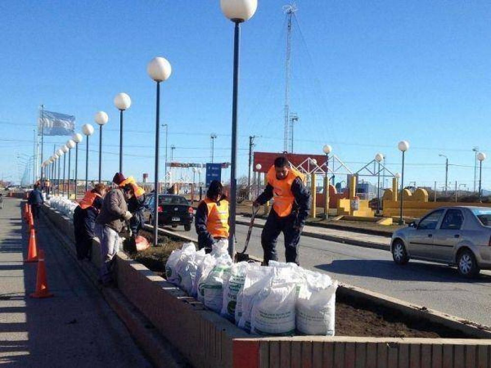 Se inici� el plan de parquizaci�n de la ciudad para la nueva temporada