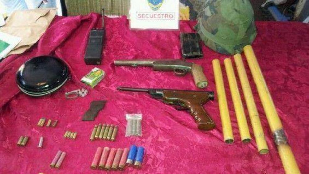 Incautaron armas y proyectiles en Godoy Cruz