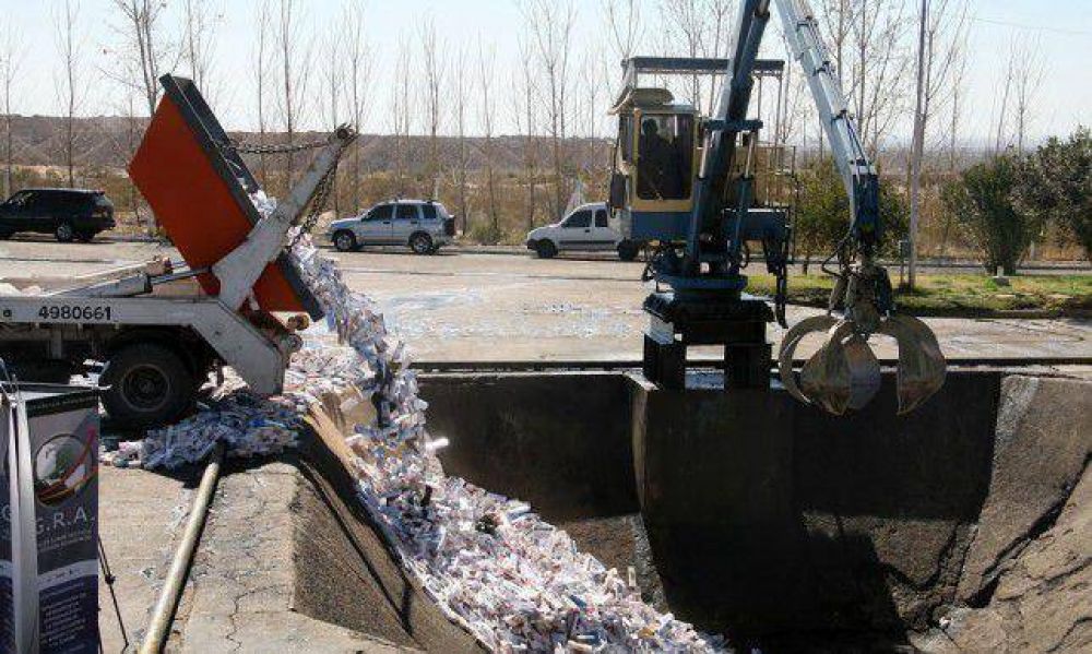 Destruyeron en Maip� casi 3 millones de atados de cigarrillos adulterados