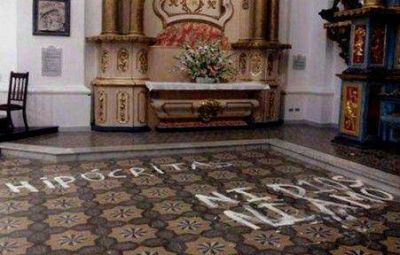 Ataque a la Iglesia: �Quieren desprestigiar la toma�