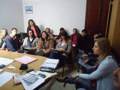 Reuni�n de instituciones que trabajan con personas discapacitadas