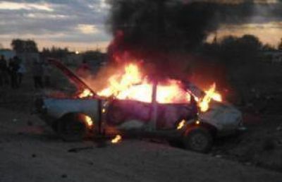 Incendiaron el autom�vil que atropell� a Irma Aguirre