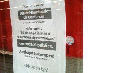 Cierran todos los shoppings en el d�a del empleado de comercio