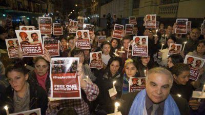 Realizaron una marcha para pedir la liberaci�n de los activistas 