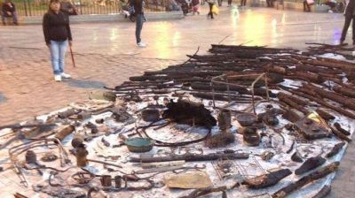 Arte sobre los incendios en las sierras en "Arqueolog�a del fuego"