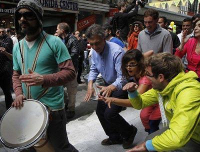 Macri present� la remodelaci�n de la peatonal Florida