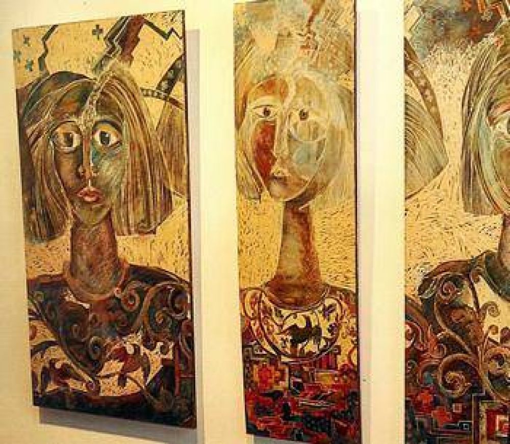 Inaugura el Sal�n de Pintura Eva Per�n