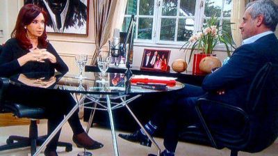 El rating de la entrevista a Cristina Kirchner fue mejor que el del sbado pasado