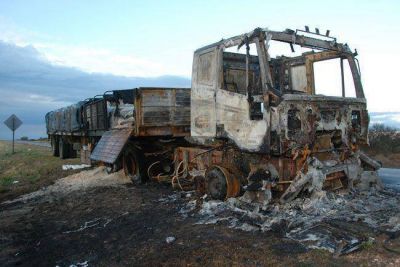 Se incendi� un cami�n
