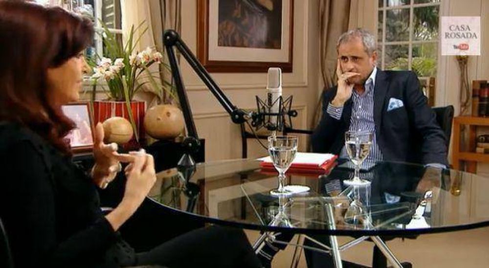 CFK con Rial: En la interna del 89 yo quera estar con Menem y l con Cafiero