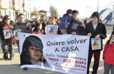 Realizaron una marcha al cumplirse 5 a�os de la desaparici�n de Sof�a