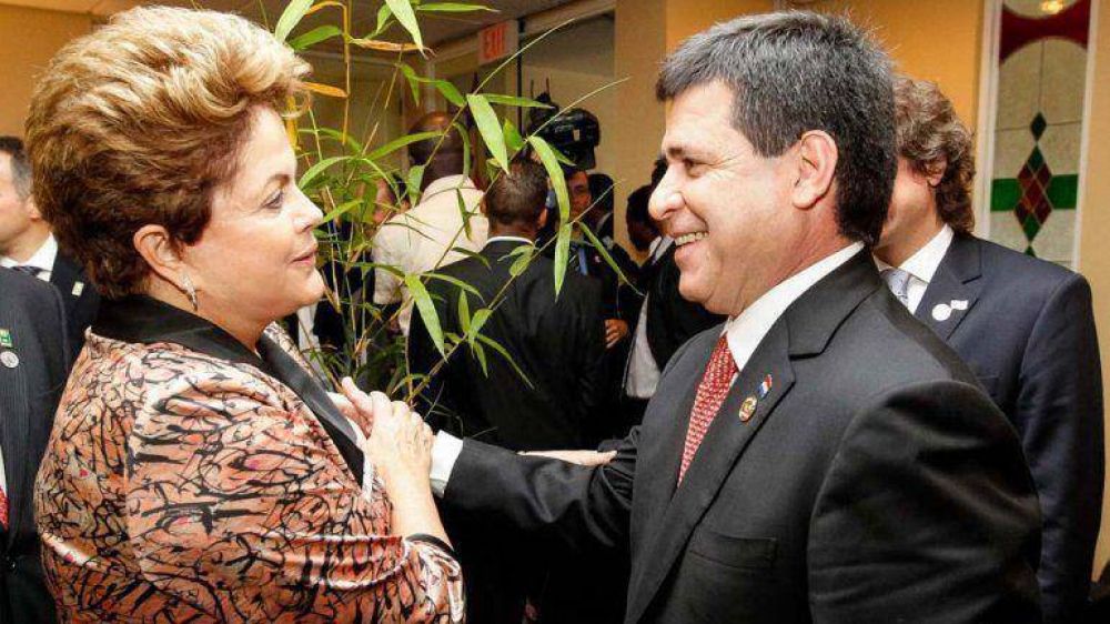 Rousseff recibe a Cartes para discutir sobre el Mercosur